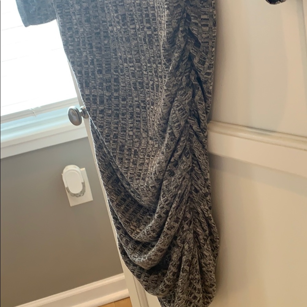 Charlotte Russe gray ruched dress - Picture 3 of 5
